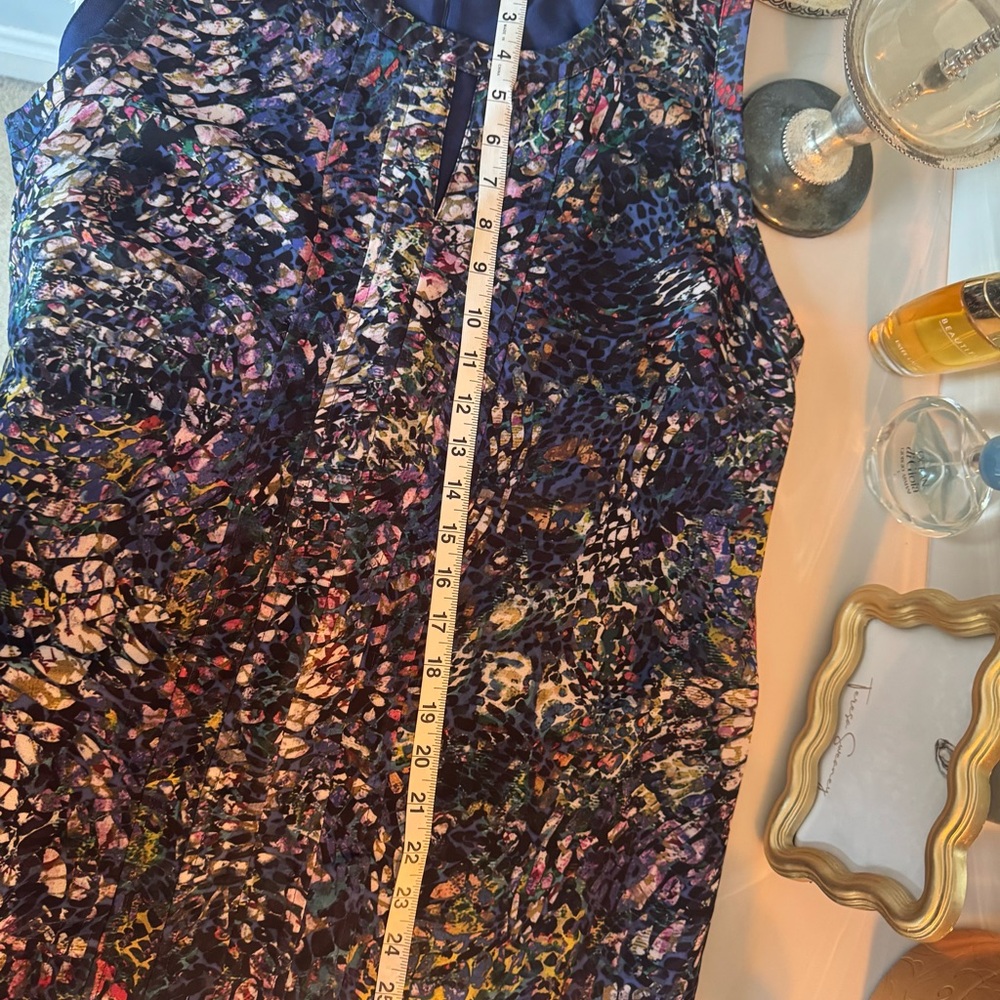 Cabi Stained Gem Multicolor Patterned Blouse Us L - image 8